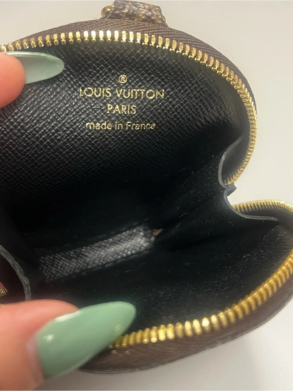 Louis Vuitton Monogram Round Coin Pouch - Brown & Gold